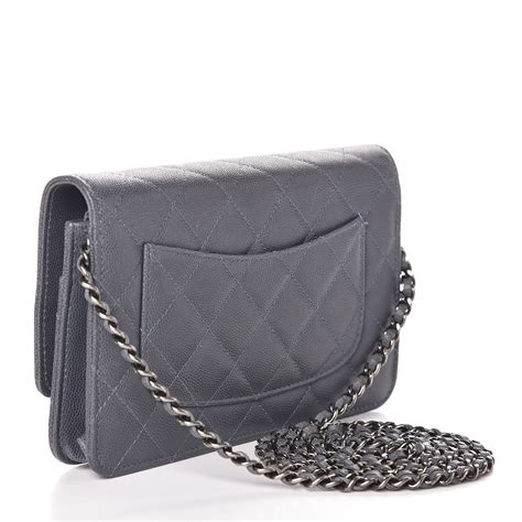 chanel grey woc|chanel wallets on chain.